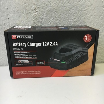 PARKSIDE PLGK FAST CHARGER 12V LED НОВАЯ МОДЕЛЬ отвертка