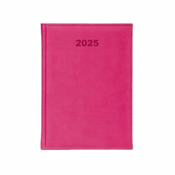 Kalendarz książkowy 2025 dzienny terminarz organizer różowy B5 ROSE