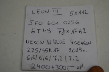 Легкосплавные диски Leon III 225/45R17 nexen nblue 17 R17