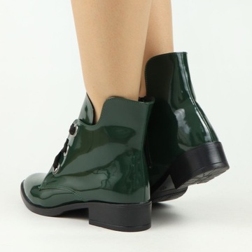 АННАБЕЛЬ БОТИНКИ БОЛЬШАЯ ЗЕЛЕНАЯ КРАСКА 41