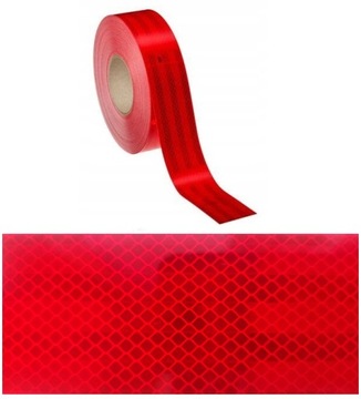 3M 983-72 TAŚMA odblaskowa KONTUROWA samoprzylepna 55mm/1m czerwona