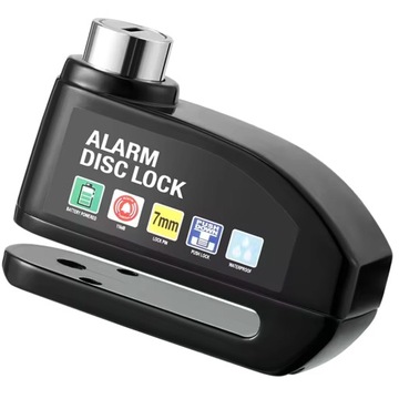 BLOKADA ROWEROWA ALARM ZAPIĘCIE NA TARCZĘ HAMULCOWĄ ROWER KOŁO ZĘBATE 110dB