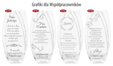 Ваза с ГРАВИРОВКОЙ 32см ДЕНЬ РОЖДЕНИЯ ДЛЯ МАТЕРИ ЮБИЛЕЯ