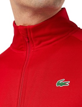 Bluza męska LACOSTE czerwona rozpinana XL