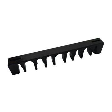 Grzebieniowy organizer do przepustu kablowego do kolana 110x55, czarny
