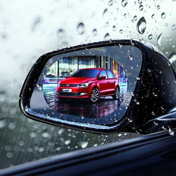 2x НАНО-ПЛЕНКА ВОДОНЕПРОНИЦАЕМАЯ НАКЛЕЙКА НА ЗЕРКАЛО ДОЖДЯ