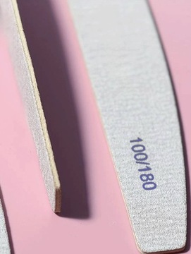 Пилочка для ногтей SLIM NATURAL II BOAT ДЕРЕВЯННАЯ 100/180 - 50 ШТ. CHILA