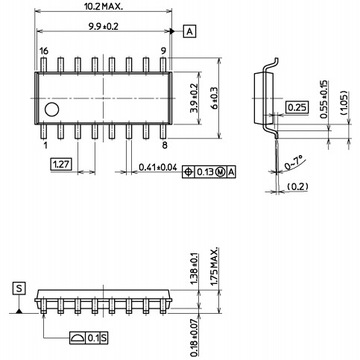 Адаптер SOIC16/SO16 (150mil)-PDIP16(24) ZIFc