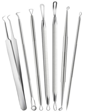 Набор для удаления черных точек, ложки UNY Pimples Wągrów, двусторонние, 8 шт.