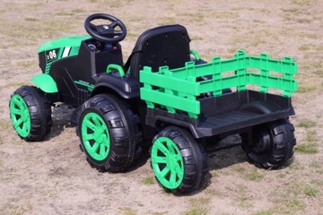 БОЛЬШОЙ АККУМУЛЯТОРНЫЙ ТРАКТОР С ПРИЦЕПОМ «POWER 06», МЯГКИЙ