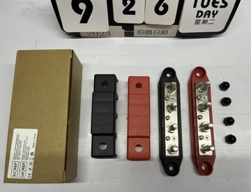 ПОЛОСКА МАССОВОГО БЛОКА ШИНА 12 В 250 А ВИНТЫ 4 x M8 PLUS