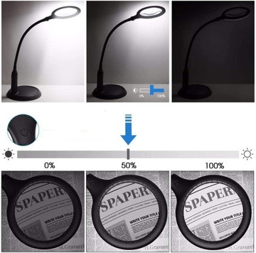 СВЕТОДИОДНАЯ КОСМЕТИЧЕСКАЯ ЛАМПА С ЛУПОЙ USB POWERBANK 2000мАч