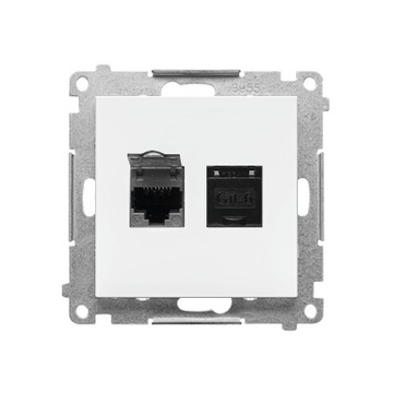 Simon 55 RJ45 двойная компьютерная розетка cat 6