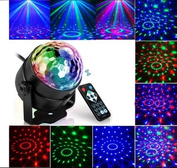 Дискосветодио дный шар + RGB светильники с пультом дистанционного управления для карнавальных проекторов, лазеров, дискотек