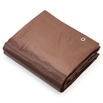 Plandeka okryciowa 200g/m2 mocna brązowa 10x12m UV