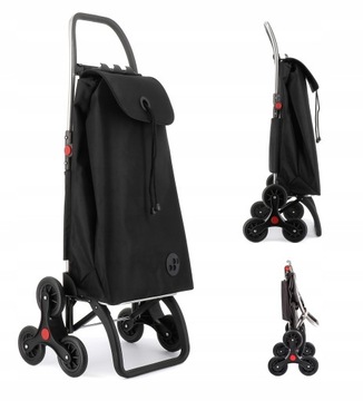 Wózek na zakupy 6 kołowy na SCHODY Rolser I-MAX sześciokołowy