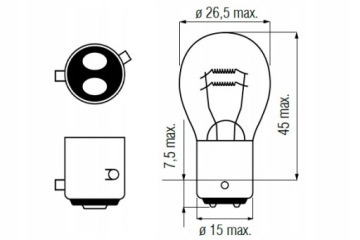 10x PR21/5W КРАСНАЯ ЛАМПОЧКА FOCUS II C-MAX II