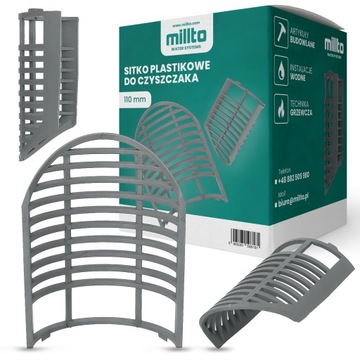 Sitko FILTR RYNNY Czyszczaka Rewizji RURY SPUSTOWEJ 110 mm Koszyczek Liści