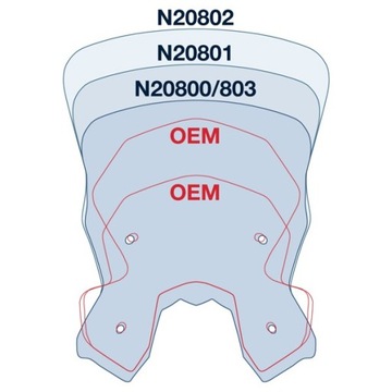 VStream KTM 1050 1090 1190 Adventure R низкое лобовое стекло