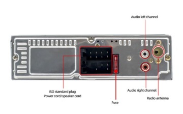 MVH-230BT Bluetooth автомобильное радио USB FLAC MP3 красный цвет