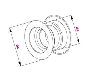 ВТУЛКА ДВЕРНАЯ Ø55 ЗОЛОТАЯ АВЕНТА