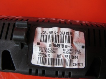 CITROEN BERLINGO III PEUGEOT PARTNER ДИСПЛЕЙ