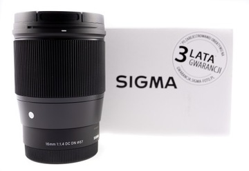 Sigma Contemporary 16 mm F1.4 DC DN | Micro 4/3 MFT | szeroki kąt