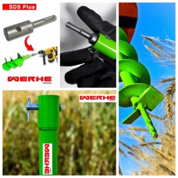 Почвенный бур 250 мм SDS PLUS-Werhe