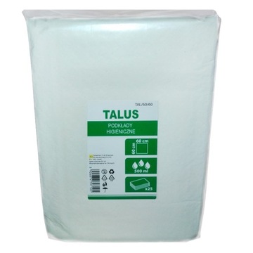 Прокладки гигиенические одноразовые TALUS 60х60см 100шт впитывающие коврики 500мл