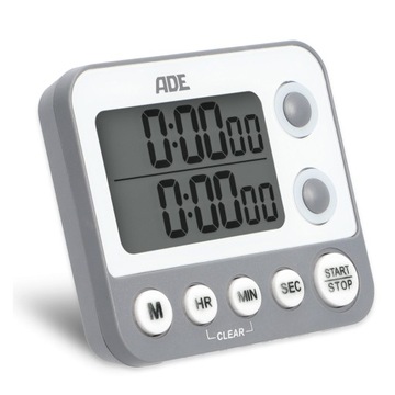 Minutnik Ade timer elektroniczny 2 pomiary do 99 h