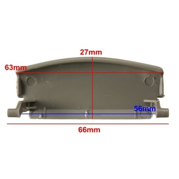 Кнопка накладки на подлокотник AUDI A4 B6 B7 ЧЕРНАЯ