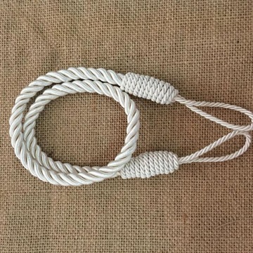 2 шт. Завязки для штор ручной работы, белые 2