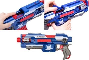 ПИСТОЛЕТ HERO RIFLE, ПЕНОВЫЕ ПАТРОНЫ, ПУСКОВАЯ ПУЧКА