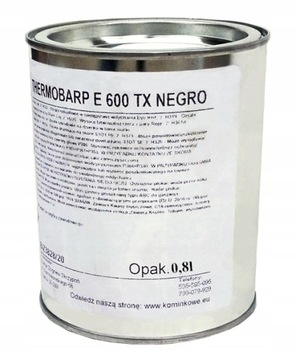 LAKIER ŻAROODPORNY DO PIECA KOMINKA 800C 0,8L 24H