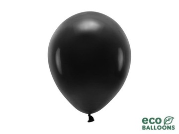 Balon 26cm pastelowy, czarny 1 szt