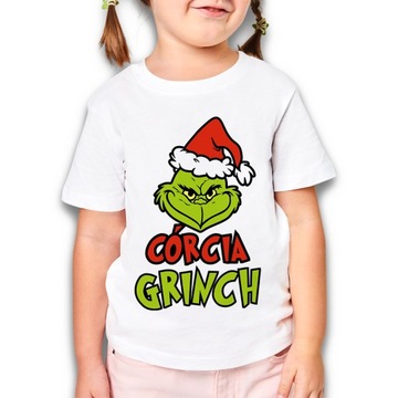 KOSZULKA NA MIKOŁAJA DZIECIĘCA CÓRCIA GRINCH |L