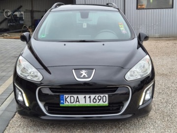 Peugeot 308 I SW Facelifting 2.0 HDI FAP 150KM 2013 Peugeot 308 Piekny czarny 2.0 HDI 220 tys km z Niemiec zarejestrowany gwar, zdjęcie 1