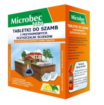 Bros Microbec Ultra Tabs Tabletki do Szamba i Przydomowych Oczyszczalni 16