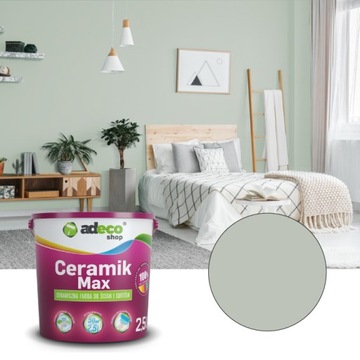 Farba Ceramik Max MIĘTOWA SZAROŚĆ do ścian 2.5L