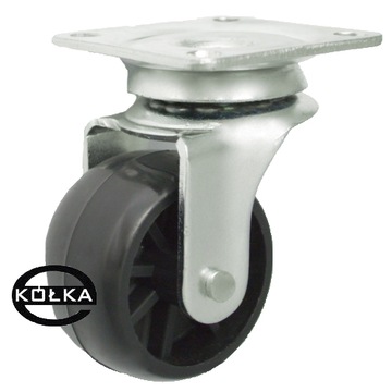 Koło meblowe fi. 40 mm w obu. skrętnej tworzywowe