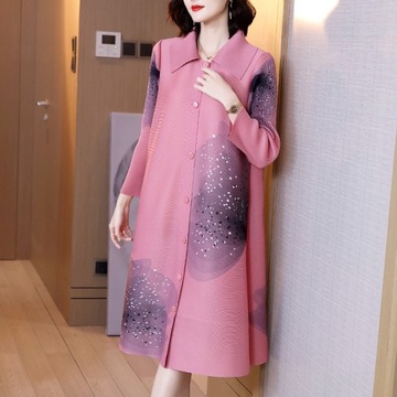 Sukienka Miyake Fold Fashion zagraniczny styl kwia