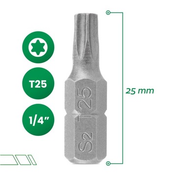 БИТА TORX ОТВЕРТОЧНАЯ T25x25 1 ШТ.