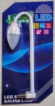Lampka do laptopa LED mocna USB gięta zginana