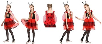 ПЛАТЬЕ БОЖЬЯ КОРОВКА С КРЫЛЬЯМИ M 122 128