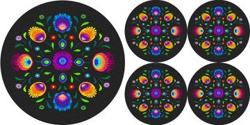 ZESTAW PODKŁADEK NA STÓŁ OKRĄGŁYCH 1+4 - OBEREK