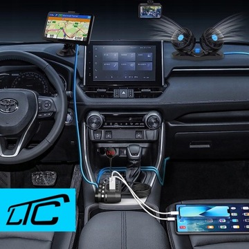 Splitter Branch 3 Sockets USB LIGHER FAST Зарядное устройство QC PD