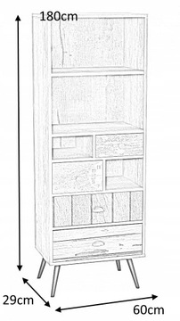 Полка разноцветная MEZO REG1 Halmar