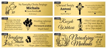 СВЯТОЙ КРЕЩЕННЫЙ СУВЕНИР ДЛЯ ДЕВОЧКИ, МАЛЬЧИКА, СЕРЕБРЯНАЯ ПОГРЕМКА, ГРАВИРОВКА