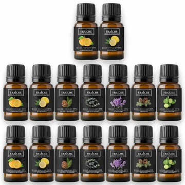 ZESTAW OLEJKÓW eterycznych naturalnych aromaterapii 14+2 GRATIS (16x10ml)