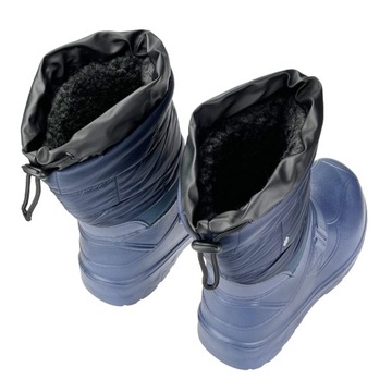 Kalosze buty piankowe wodoodporne ogrodowe Ocieplane Dust High Granatowe 41